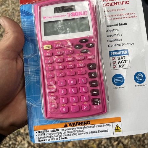 NIB PINK Texas Instruments TI-30X IIS Scientific Solar Calculator - Picture 3 of 7