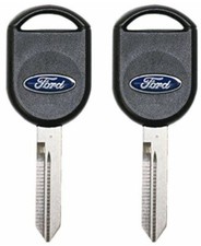 2 Pack - Ford Replacement Transponder Chip Ignition Key Blank Logo Key 599114