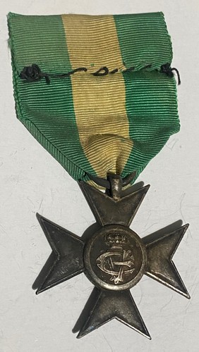 HN Kingdom Of Italy Vittorio Emanuele III Medal Ag Mm38 Seniority Service Q966