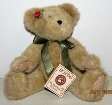 BOYDS BEARS The Head Bean Collection Plush - HOLLY SPARKLESOCKS Approx 12" Tall