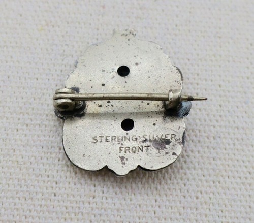 Sterling Art Nouveau ~ GRADUATE PIN ~ Silver Graduation Brooch - Picture 5 of 5
