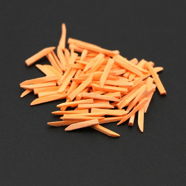 100x Orange Dental Disposable Composite Contoured Wooden Wedge