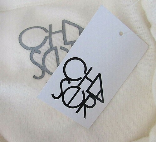 Chaser Size M Ivory Fleece Inside Pink LOVE Graphic Long Sleeve Sweatshirt - Picture 6 of 7