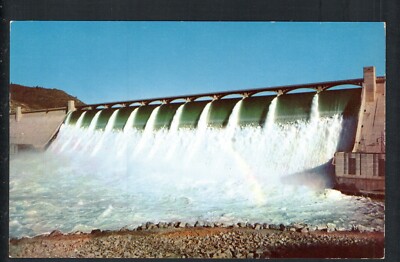 GRAND COULEE, WA *  CLOSE- UP of DAM SPILLWAY  * UNPOSTED VINTAGE CHROME