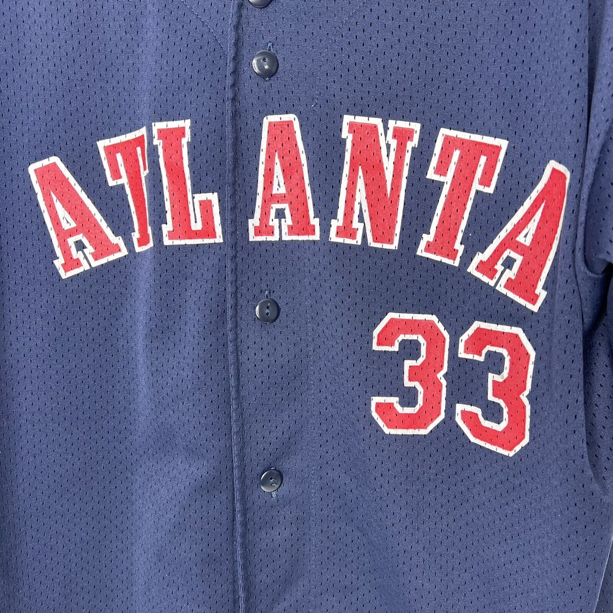 Atlanta Braves Brian Jordan #33 Jersey Large Vintage Sport