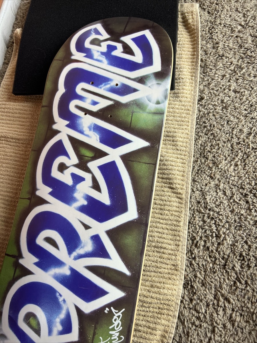 Supreme Lee Quinones Graffiti Logo Skateboard Deck SS18 Blue Supreme Lee Quinones Graffiti Logo Skateboard Deck SS18 Blue