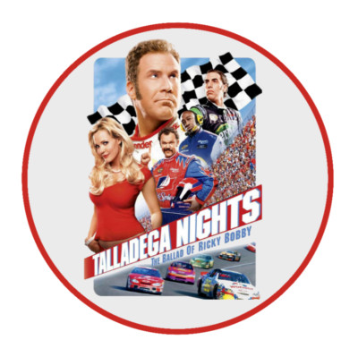 Talladega Nights (The Ballad Of)  - 4'' Vinyl Decal Car Window Cooler Laptop Bar
