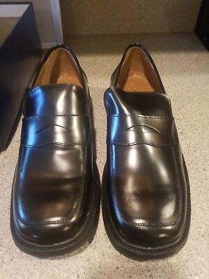 Drew Shoe Mens Canyon  black Christian Shoes Size 12 m penny loafers 