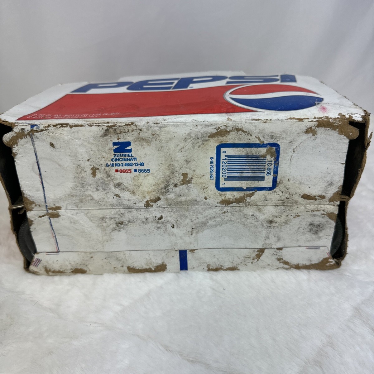 【Vintage】PEPSI COLA ストロー ディスペンサー ガラスケース Case Of Vintage 1990s Pepsi Cola Glass Spiral Swirl Soda