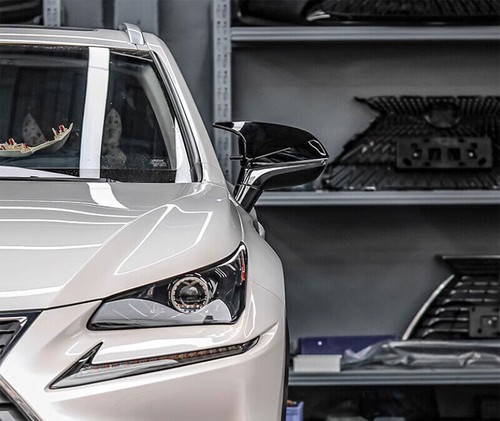 For Lexus RX350h RZ 2023-2024 Horn Side Door Mirror Cover Trim ABS Glossy Black - Picture 4 of 9