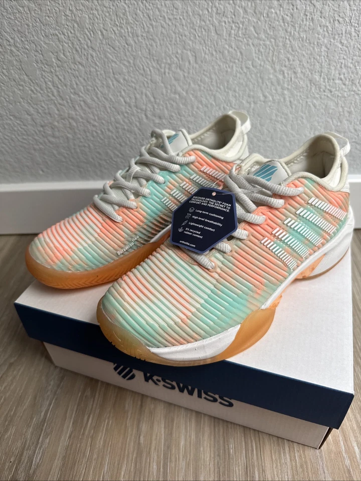New K Swiss Hypercourt Supreme LE Women’s Tennis Pickleball Shoe, Sunset Glow, 7 - Image 3 of 4