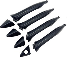 Black Exterior Door Handle Compatible with 2011-2016 Elantra - Front Rear Left R