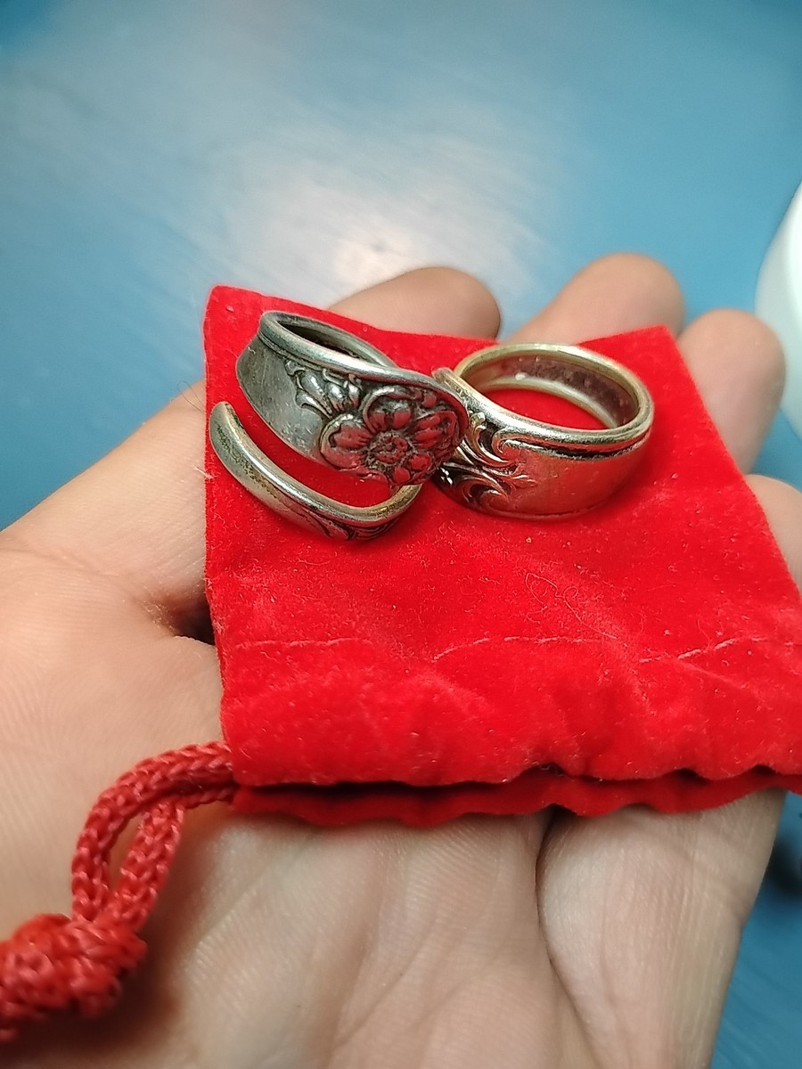 Rings Vintage Sterling Silver? Spoon Ring  Spiral Spoon Ring View 3