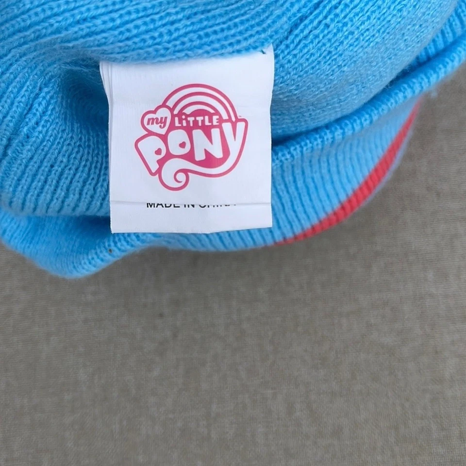 My Little Pony light blue beanie hat  - Image 4 of 4
