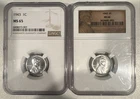 Lot Of 2-1943 P LINCOLN STEEL CENT NGC MS66 UNC MS 66/MS 65 WHEAT PENNY