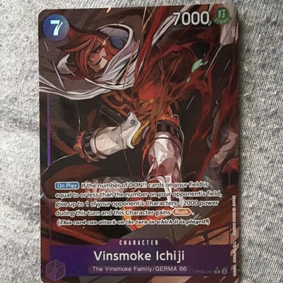 Bandai One Piece Card Game Vinsmoke Ichiji Character Card OP06-061 7000 Power