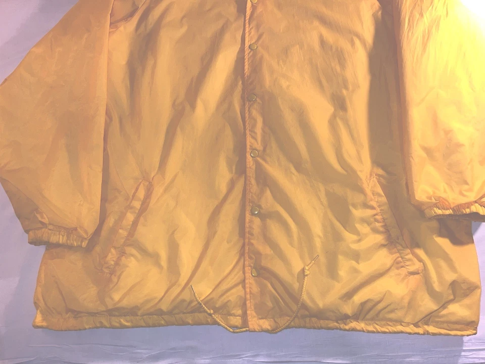 Cortavientos Vintage Tri-Mountain Amarillo Forrado-Talla 6XL-¡EXCELENTE ESTADO!!! Foto 3 de 4