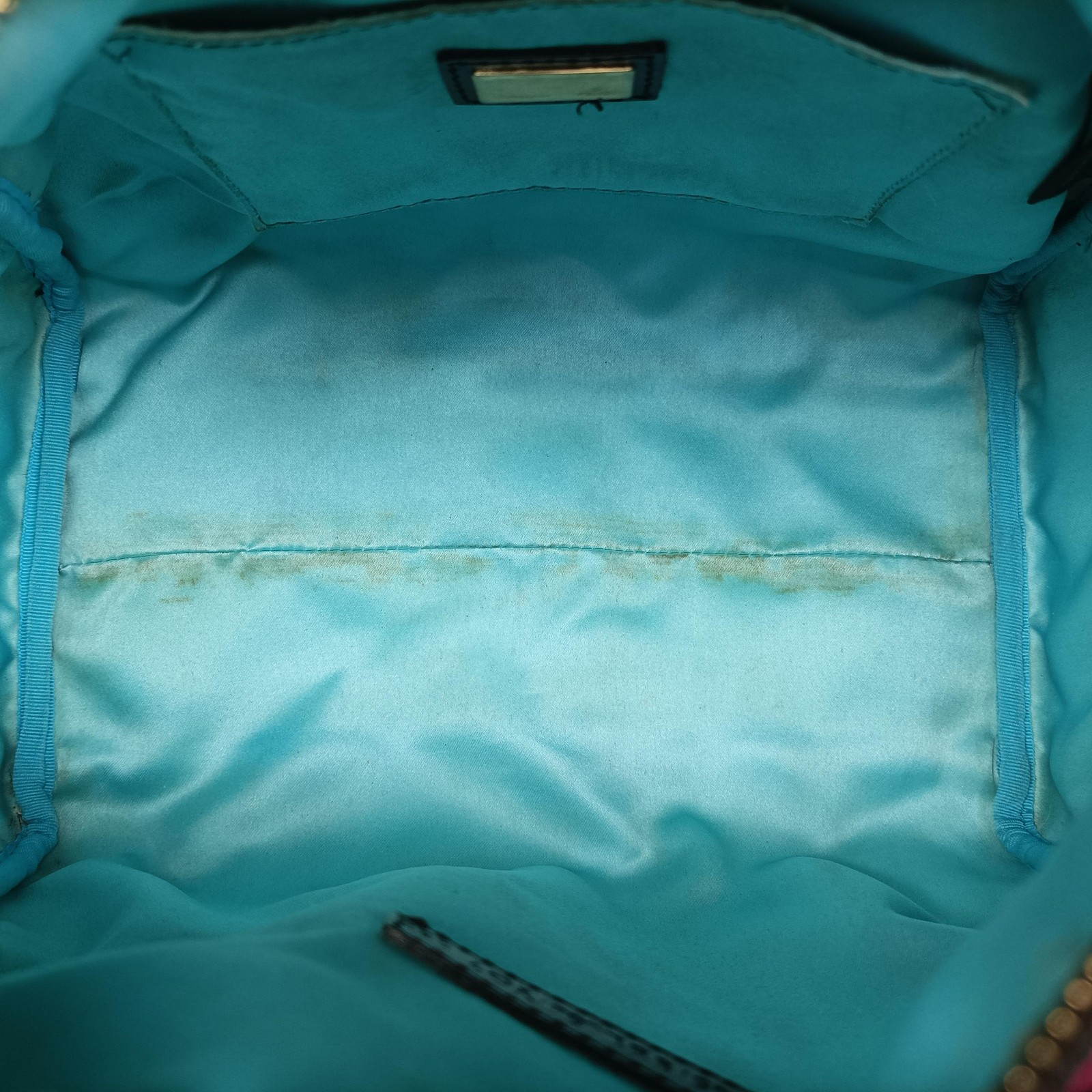 FENDI Hand Bag Tote Purse FF Zucca PVC Coated Canvas Multicolor Authentic thumbnail 9