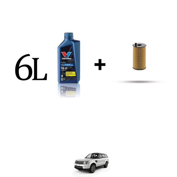 Set ÖLfilter Und 6L FüR Land Rover Sport (L320) 2.7 TDV6 140Kw Von 2005-image