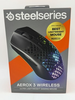 SteelSeries Aerox 3 Wireless Gaming Mouse RGB Lighting IP54 Water Resistant NEW