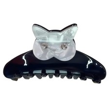 Cat-Shape Hair Clips, Rhinestone Decorative Hair Claw Clip, Acetate Hairpin, ...