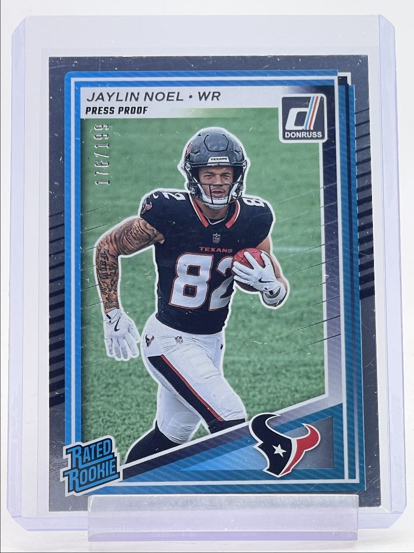 JAYLIN NOEL 2025 DONRUSS RATED ROOKIE SILVER PRESS PROOF RC /199 Q2161