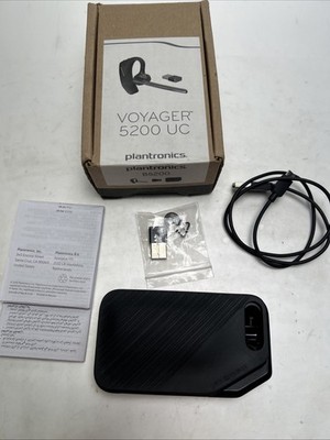 For Parts Only!! Plantronics Voyager 5200 UC Black Mono Bluetooth Headset System