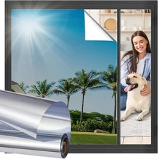 Viseeko Window Tint for Home Privacy Film 17.5 x 78.7 Inch, A-sliver 