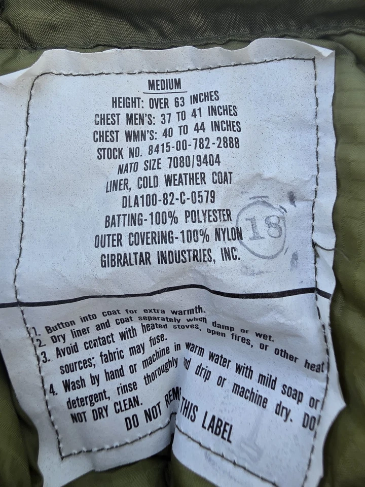 VTG M65 M81 Field Jacket Cold Weather Coat M Reg Woodland Camo Military W Liner - Image 3 of 4