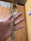 Pierced Serving Spoon. International Sterling Wild Rise 925. 8&1/2”. 62.8 Grams