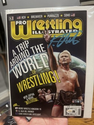 AUTOGRAPHED OKADA PRO WRESTLING ILLUSTRATED