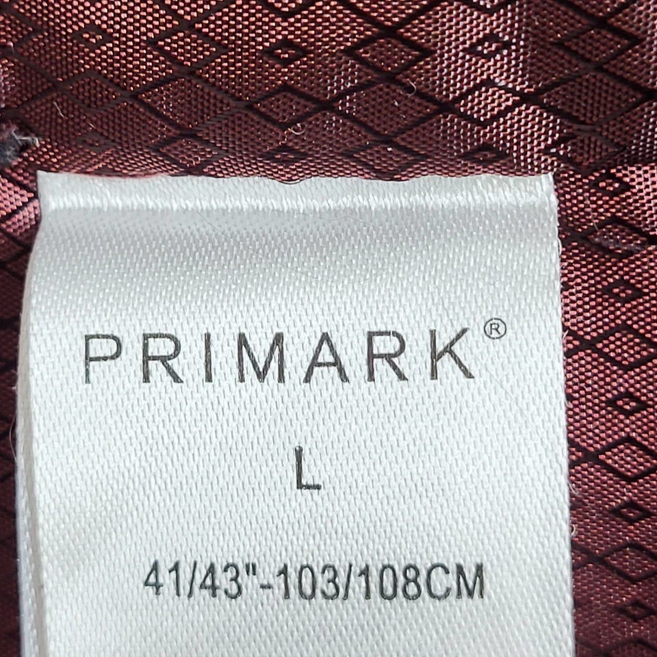 Primark Waistcoat Grey 2 Pocket Smart Formal Slim Men's L 42" - Image 3 of 4