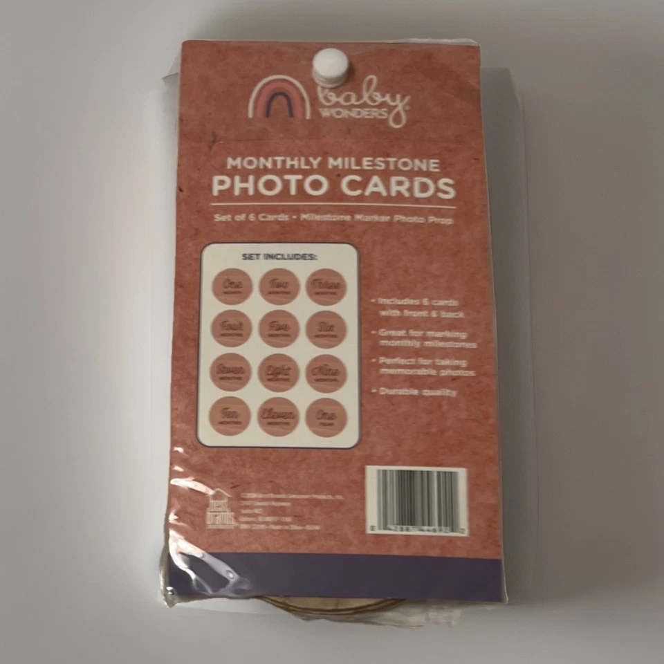 Tarjetas fotográficas mensuales Baby Wonders nuevas en caja incluye bolsa de almacenamiento nuevas selladas Foto 2 de 2