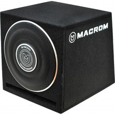 SUBWOOFER Attivo Auto 20cm SUB WOOFER 8" AMPLIFICATO Cassa compatta Reflex baule