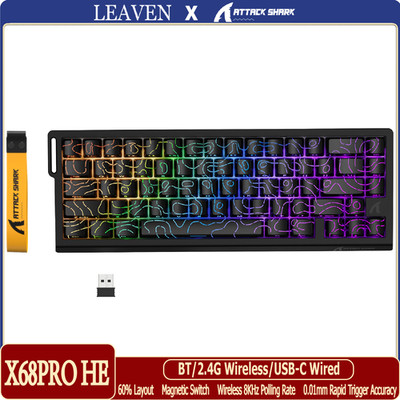 ATTACK SHARK X68PRO HE Wireless Rapid Trigger Mechanical Magnetic Keyboard