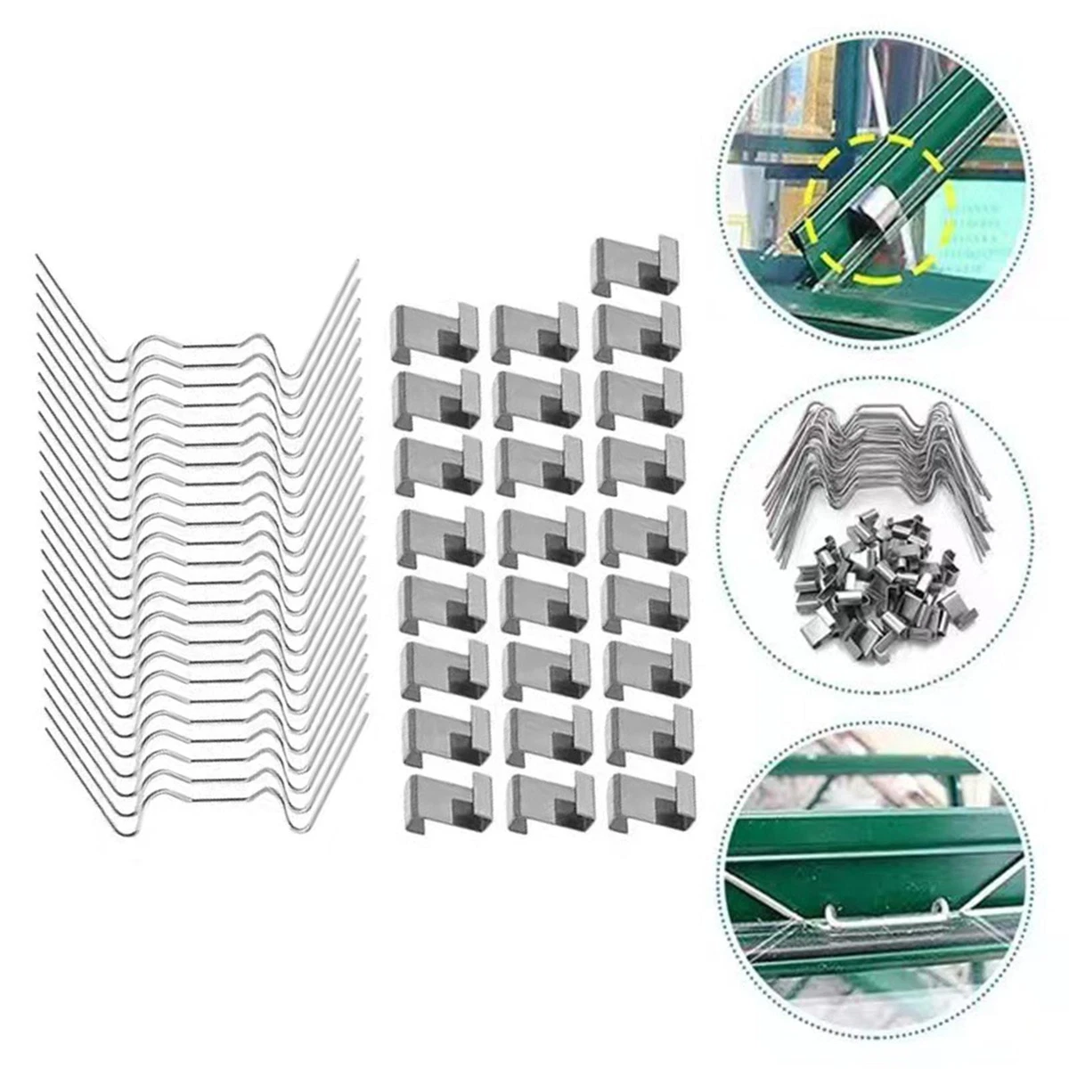 Clip Per Serra Per Vetri  30W E 30Z  Clip Di Fissaggio In Acciaio Inossidabile Kit Di Riparazione Accessori Staffa 60 Pezzi 85357104