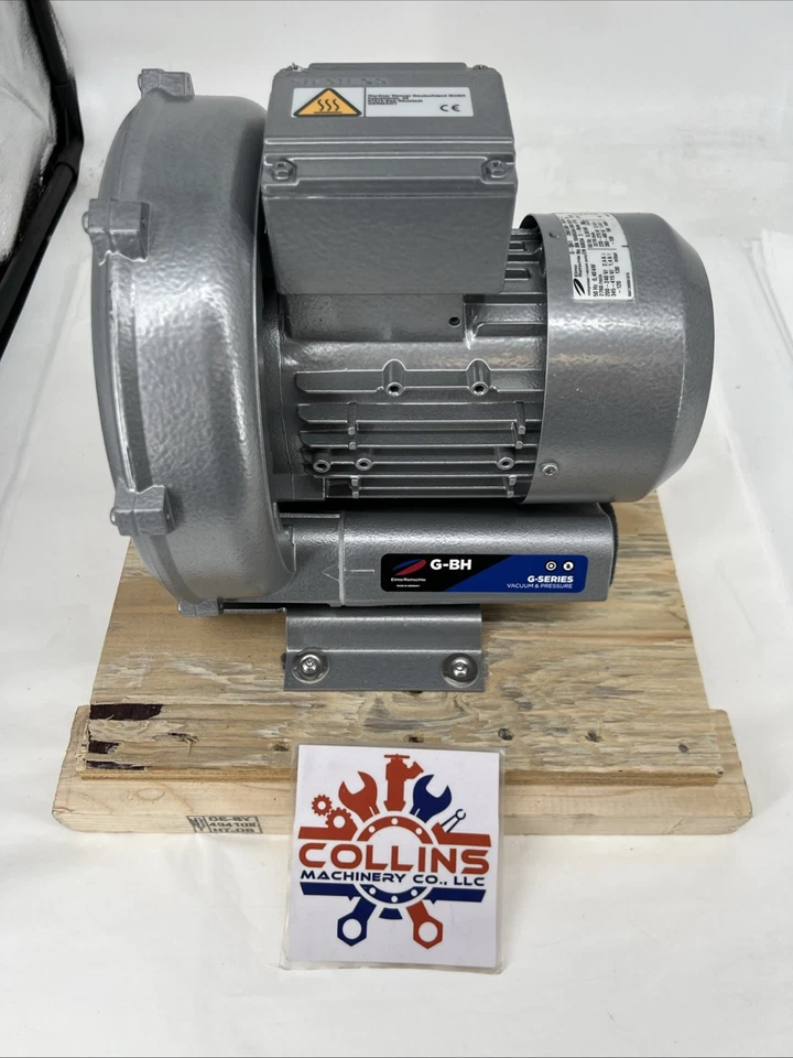 Elmo Rietschle G-BH1 2BH1300-1AH16-Z Side Channel Blower w Motor 1-1/2 HP - Image 3 of 4