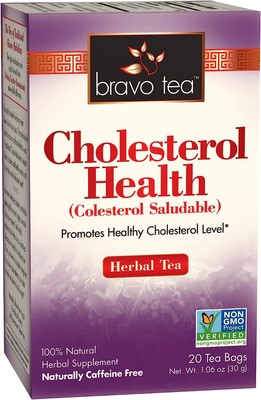Bravo Tea Cholesterol Health Herbal Tea Caffeine Free 100% Natural 20 Tea Bags