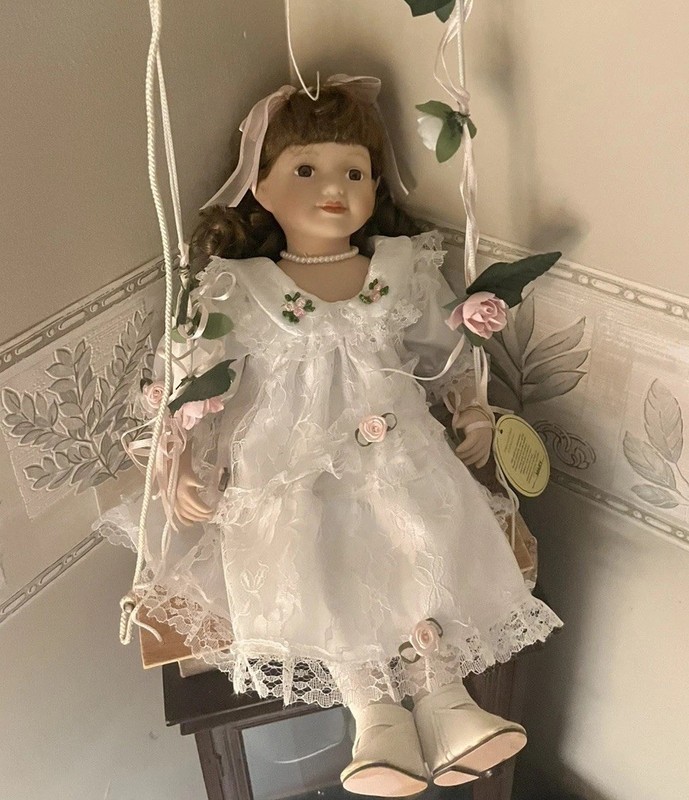 Porcelain Doll Mary From Emerald Dolls Collection Handmade Unique