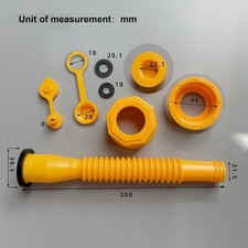 Replacement Gas Can Spout Nozzle Vent Kit for Plastic Gas Cans Old Style Cap