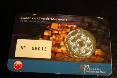 5 Euro 2018 Stempelglanz " Leeuwarden Vijfje " BU in Coincard Nr. 08013 - Bild 1 von 2