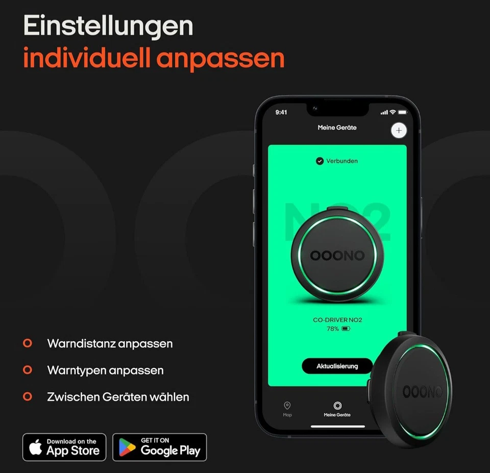 OOONO CO-Driver NO2 [NEUES Modell 2024] -Warnt vor Blitzern & Gefahren - Bild 4 von 4