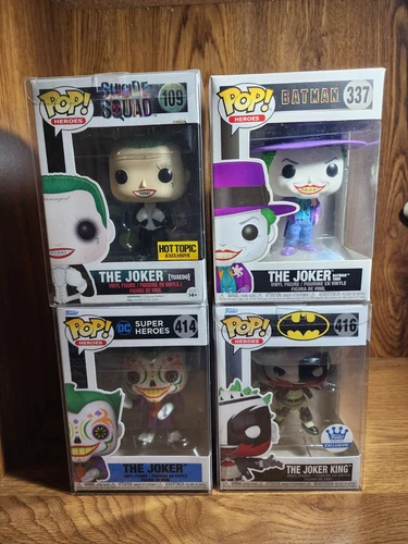 Funko Pops!!! The Joker Lot Of 4 Featuring The Joker King