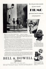 1929 Bell  Howell Filmo: Theater Clear Movies Vintage Print Ad