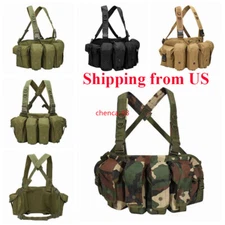 US! Tactical 5.56 Chest Rig Hunting Concealed Lightweight Utility Vest Chest Rig