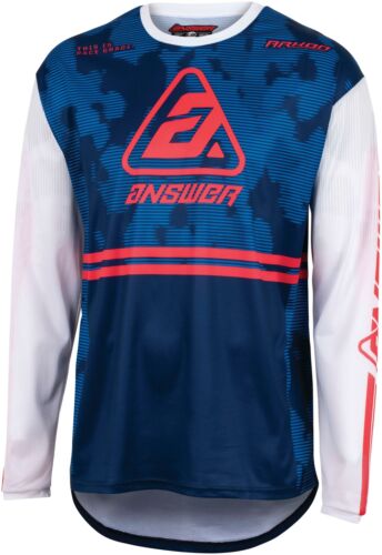 Answer A23 Arkon Trials Mens MX Offroad Jersey Blue/White/Red - 第 1/2 張圖片