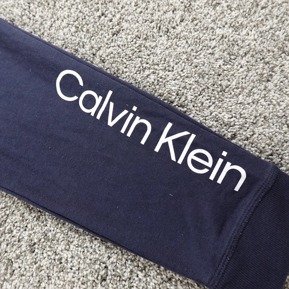 Pantalones deportivos Calvin Klein para mujer M azul con cordón para correr salón gimnasio Foto 2 de 4