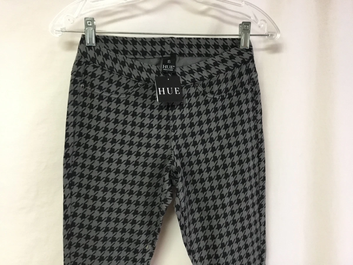 NWOT Women's HUE The Original Jeans Large Houndstooth Leggings Size Small  #563P