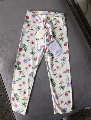 Neue hübsche Monnalisa Mädchen-Leggings elfenbeinfarben Blumenmuster 10 Jahre neu mit Etikett Anlass Geschenk 