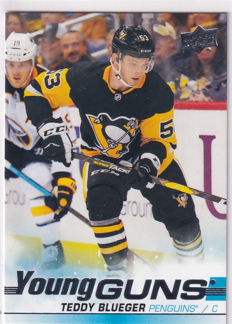 19/20 UD SERIES 1 TEDDY BLUEGER YOUNG GUNS RC SP ROOKIE #231